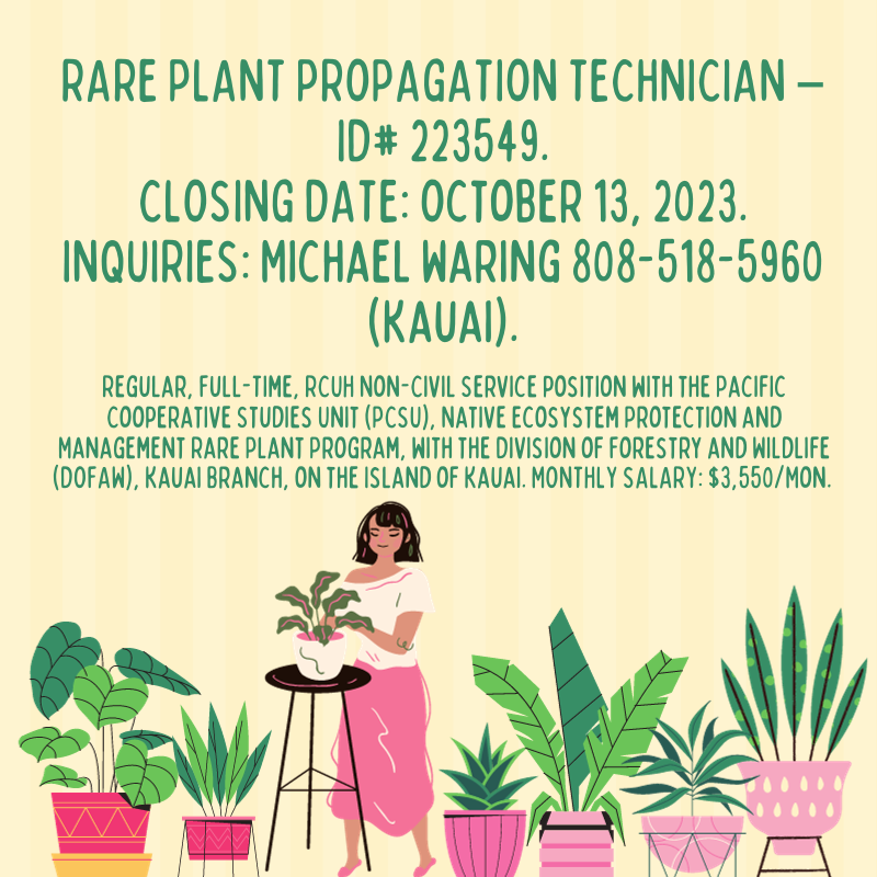 Rare Plant Technician 
